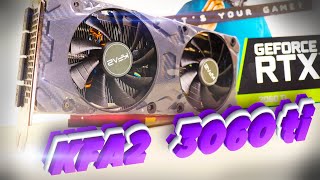 Смотрим на KFA2 RTX 3060 Ti core 1Click Внешний осмотр охлаждения и прочих нюансов [upl. by Enelyad876]