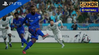 PS5 LIGUE 1 2324  Marseille vs Lyon 03  Lacazette Make A Goal 4K HDR 60FPS eFootball™ 2024 [upl. by Gudren]