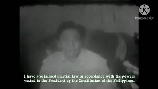 THE DECLARATION OF MARTIAL LAW IN 1972 BY FERDINAND MARCOS [upl. by Fiden197]