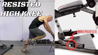 Resisted High Knee on the Bowflex  XCEED XTREME L2 Legs Quads Glutes hamstrings [upl. by Bibeau]