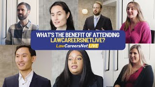 Whats the benefit of attending LawCareersNetLIVE [upl. by Hgielyak]