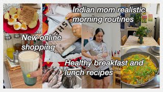 Indian Mom Realistic Morning Routine  healthy breakfast lunch recipes  new addition to our home [upl. by Fairfax]