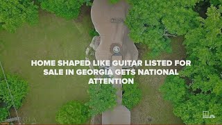 Guitar shaped house for sale in Georgia goes viral [upl. by Euqinitram217]