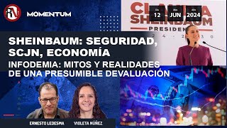 Sheinbaum Seguridad SCJN economía  Infodemia Mitos y realidades de una presumible devaluación [upl. by Tildy]