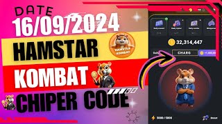 daily cipher code  today combo card  hamstar kombat hamstar kombat mrpktechnologygyn [upl. by Ynnos]