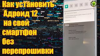 Как установить Андроид 12 на свой смартфон без перепрошивки [upl. by Annaor]