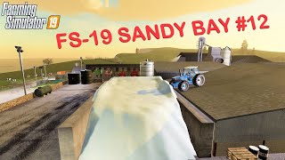 CLAMPING SILAGE   FS19 Sandy Bay farm 12 NEW MIC [upl. by Eimrej]