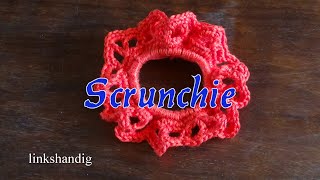 Haken  tutorial 589 Scrunchie linkshandig [upl. by Fontana]