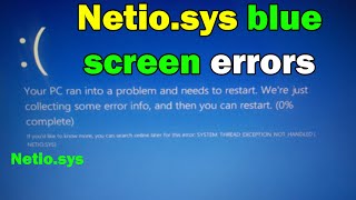 HOW TO Fix Netiosys BSOD Blue Screen Error in Windows 10 or 11 [upl. by Biondo]