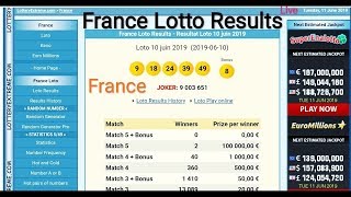 France Lotto Live  France Lotto Lottery Results  France Lotto Draw Live Today [upl. by Odnalor]