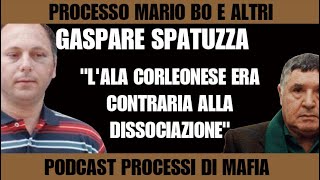 quotI corleonesi erano contrari alla dissociazionequot Gaspare Spatuzza processo Mario Bo e altri [upl. by Atsocal]