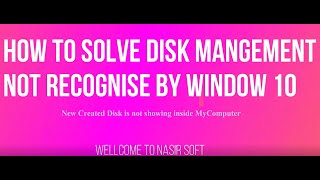 Fixed Disk Partition Not Recognized by Windows 10 Issue [upl. by Nwahsd93]