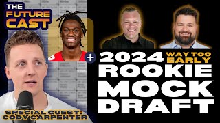 2024 Dynasty Rookie Mock Draft Two Rounds of Fantasy Football Future Stars [upl. by Yenahpets]