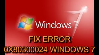 How To Repair Windows 78 Error 0x80300024 [upl. by Hoy]