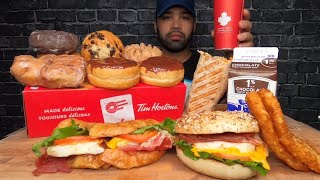 ASMR TIM HORTONS MUKBANG [upl. by Tallu]