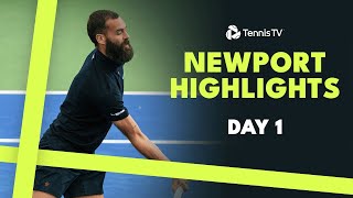 Opelka Returns To Action Paire amp Cressy Feature  Newport 2024 Day 1 Highlights [upl. by Euqinot683]