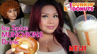 Dunkins NEW ICE SPICE MUNCHKINS Drink Donuts amp Coffee Blend [upl. by Amsden]