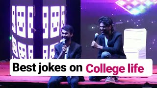 Hilarious engineering college Standup comedy and anchoring for farewell fest amp Freshers party [upl. by Curley244]