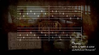 Fort Boyard  Main Music Theme Full Acoustic Guitar Tab by Ebunny Fingerstyle How to Play [upl. by Tiphani]