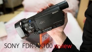 SONY FDRAX100 review [upl. by Yetac]