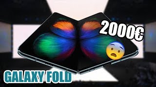 2000€ le SMARTPHONE PLIABLE  Voici le Samsung Galaxy Fold [upl. by Adran]