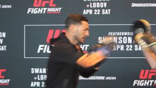 UFC Nashville Cub Swanson Open Workout [upl. by Roderick670]