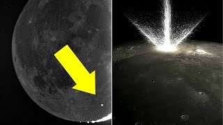 Watch Stunning Footage Captures Meteorite Impact on the Moon [upl. by Aniraad240]