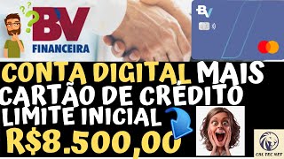 COMO ABRIR UMA CONTA DIGITAL NA BV FINANCEIRA COM CARTÃO DE CRÉDITO GRÁTIS [upl. by Madonna500]