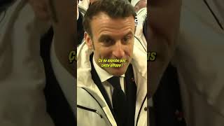 À Rungis Macron justifie encore sa réforme des retraites short [upl. by Reinar991]