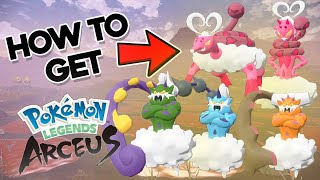 HOW TO GET ENAMORUS TORNADUS THUNDURUS and LANDORUS in POKEMON LEGENDS ARCEUS [upl. by Lundt]