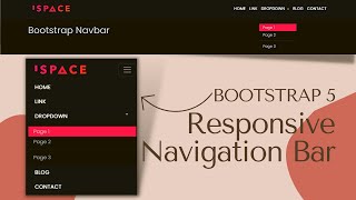 Bootstrap 5 Responsive Navbar  Bootstrap Navbar [upl. by Nooj]