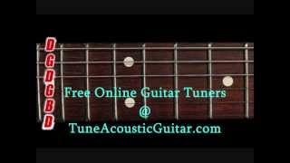 Open G Tuning  Open G Major Online Guitar Tuner [upl. by Stormi]