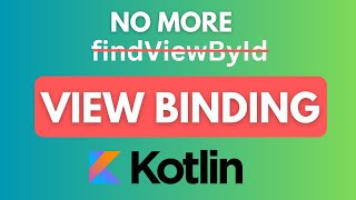 How to use view binding on Fragments with kotlin  Android Studio Kotlin Lecture 02 [upl. by Nylimaj]