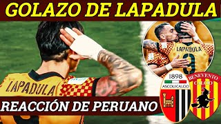 CON GOL DE LAPADULA  🔴ASCOLI vs BENEVENTO 🔴EN VIVO  SERIE B 2022  Reaccion de Peruano [upl. by Kraft]