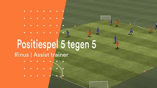 Positiespel 5 tegen 5  Oefening  Rinus [upl. by Hinch]