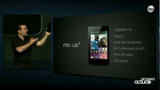 GOOGLE NEXUS 7 TABLET ASUS OFFICIAL PRESENTATION  GOOGLE IO 2012 [upl. by Baldridge]