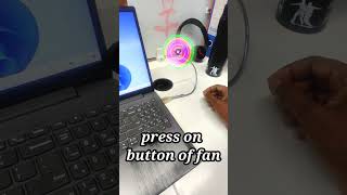 Laptop fan with LED lights youtubeshorts viral ytshorts shortvideo shorts ledlights laptop [upl. by Daberath]