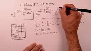 CIRCUITOS MIXTOS Método de resolución Fácil [upl. by Baalman610]