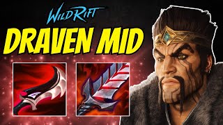 Wild Rift  DRAVEN MID CAN 1v9 [upl. by Ailehs]