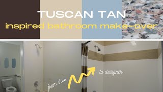 Tuscan Tan Inspired Bathroom MakeOver [upl. by Rossy223]