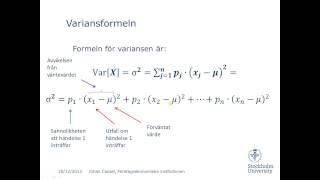 Varians och standardavvikelse [upl. by Herwig]