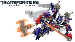 Revoltech DOTM JETWING OPTIMUS PRIME Transformers Dark Of The Moon 2011 Action Figure Review [upl. by Anaitak875]