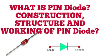 Lec32What is PIN DiodeConstruction structure Working of PIN Diode [upl. by Lira]