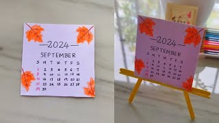 ഈസിയായിട്ട് Mini table Calendar ഉണ്ടാക്കാം  DIY table calendar  desk decor  September calendar [upl. by Eelahs220]