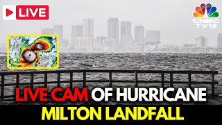 Hurricane Milton LIVE cam Milton is Now a Dangerous Category 4 Hurricane  Florida News LIVE  N18G [upl. by Oj]