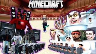 Minecraft ထဲက Skibidi Toilet တိုက်ပွဲကြီး😱😱😱 [upl. by Deehan]