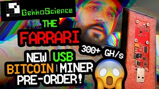 GekkoScience Compact F HOT ROD Fastest USB Bitcoin Miner EVER UP TO 500 GHs ANNOUNCEMENT JTC28 [upl. by Nolyad]