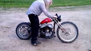 harley 45 kickstart magneto rat chopper racer WL 2 [upl. by Leirol]