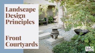 Landscape Design Principles  Front Courtyards [upl. by Cristi]