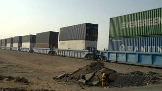 Saudi Arabian Railway Dammam Bound Freights Train AlKharj قطارات السعودية [upl. by Nethsa]